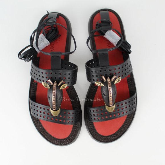 NEW VALENTINO GARAVANI RUNWAY Ankle Sandals - Picture 4 of 14